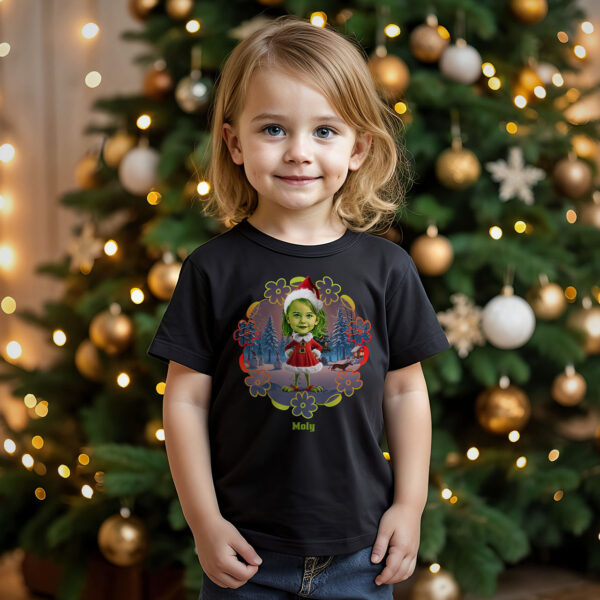 Custom Christmas Grouch T-Shirt for Girls – Stylish Custom Christmas Shirt Axtra – Ai Grinch www.customywear.com 2