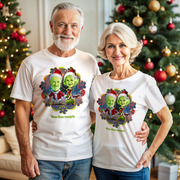 Custom Christmas Grouch T-Shirt for Couple – Perfect Couples Christmas Gift Axtra – Ai Grinch www.customywear.com 2