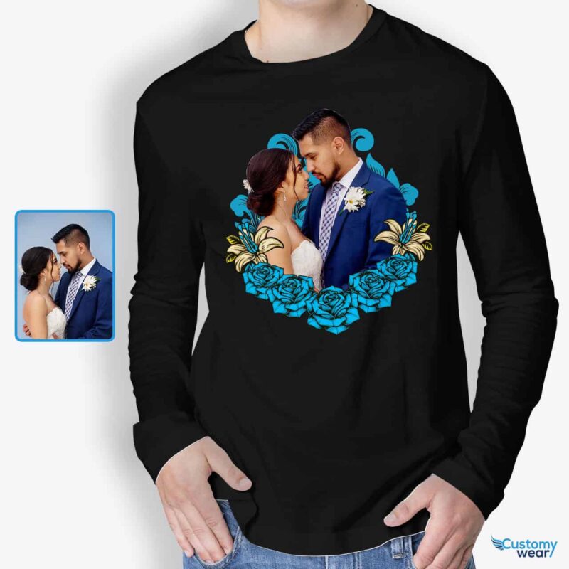 Custom Men’s Valentine’s Day Tee 2024 – Roses & Memories Custom Gifts - Floral Design www.customywear.com 6