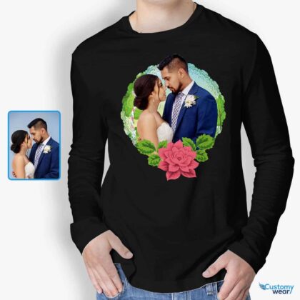 Personalized Men’s Birthday T-Shirt – Create Unique Gifts for Him Custom Gifts - Floral Design www.customywear.com 2