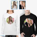 Valentine’s Day Gifts Online Delivery: Long Sleeve Floral Art Unisex T-Shirt for Girlfriend and Wife Custom Gifts - Floral Design www.customywear.com 9