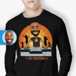 DJ Merch: Hand-Drawn Customized Tee for DJs Custom Gifts - Dj orange www.customywear.com 7