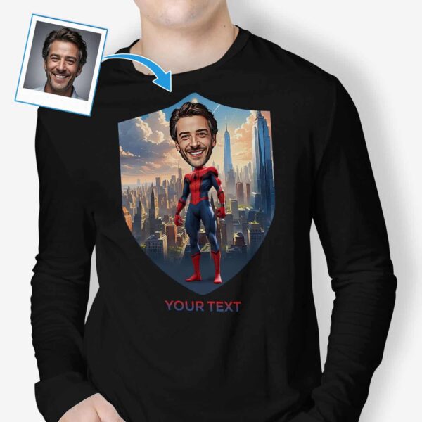 Superhero Tee Shirts – Photo-Printed Spider Superhero Shirt Axtra - Ai Spiderman www.customywear.com