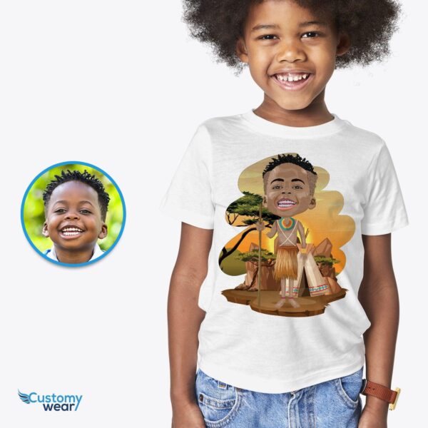 Custom African Boy Shirt | Personalized Desert Adventure Tee All Boys Tees www.customywear.com 3