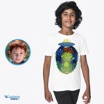 Custom Alien Spaceship Boy Shirt | Personalized UFO Kids Tee Boy's T-shirts www.customywear.com 7