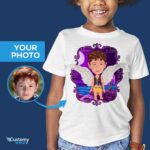 Custom Angel Boy Airy Shirt | Personalized Fantasy Wings Tee Boy's T-shirts www.customywear.com 6