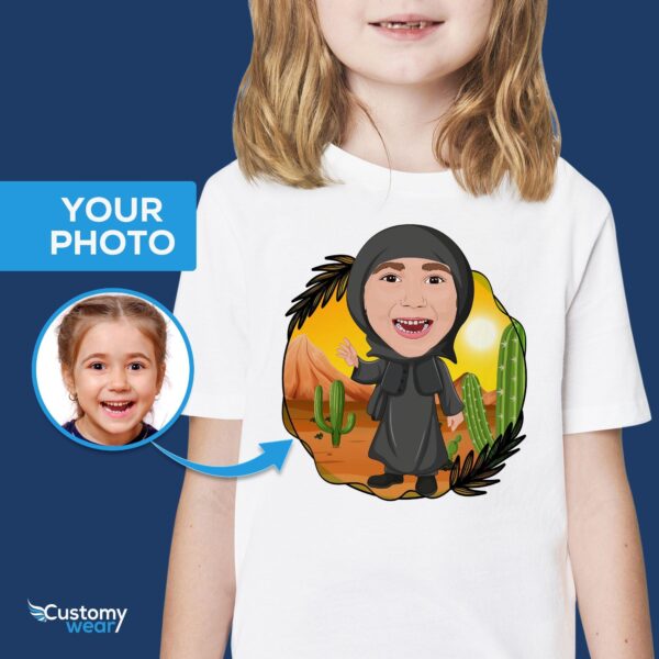 Custom Arabian Girl Hijab Shirt | Personalized Cultural Kids Tee All Boys Tees www.customywear.com