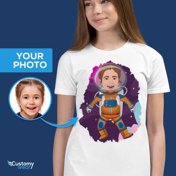 Custom Astronaut Girl Shirt | Personalized Little Sister Alien Moon Tee Custom Gifts - Astronauts www.customywear.com