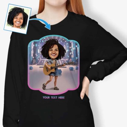 Guitar Tree Shirt – Custom Guitar Graphic Tee for Grandmother Custom Gifts - Ai Guitar www.customywear.com