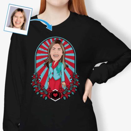 Design Your Own T Shirt for Women – Personalized T-shirt Custom Gifts - Selfie mirror www.customywear.com