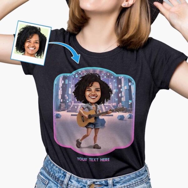 Cool Guitar Shirts – Personalized Guitar Tee for Girlfriend All Women tees www.customywear.com