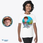 Custom Shark Rider T-Shirt – Personalized Photo Tee for Kids Boy's T-shirts www.customywear.com 7