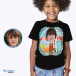 Custom Barista Kid T-Shirt – Personalized Photo Tee for Youth Boy's T-shirts www.customywear.com 8