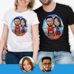 Superhero Couples Shirt – Personalized Matching Tees for Super Duos Custom Gifts - Original Superhero www.customywear.com 7