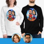 Superman Couple Shirts – Personalized Matching Tees Custom Gifts - Original Superhero www.customywear.com 7