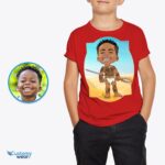 Custom Caveman Youth Boy Shirt | Personalized Ancient African Kids Tee Boy's T-shirts www.customywear.com 8