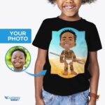 Custom Caveman Youth Boy Shirt | Personalized Ancient African Kids Tee