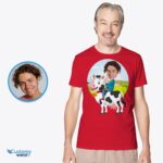 Custom Cow Riding Shirt for Men | Personalized Funny Tee Animal Lovers www.customywear.com 9