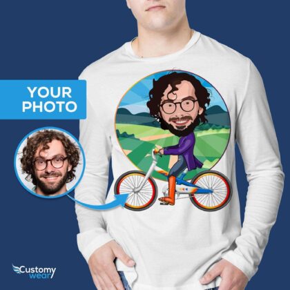 Transform Your Photo into a Custom Bowling Player T-Shirt – Personalized Unisex Tee Long Sleeves for Men www.customywear.com 9