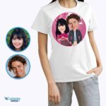 Custom Couples Portrait Tee – Personalized Caricature Vector Art Shirt Customizable Couple short sleeves www.customywear.com 7