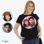 Create Your Custom Honeymoon Couple Shirts – Personalized Photo Tees Customizable Couple short sleeves www.customywear.com 9