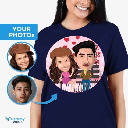 Create Your Custom Honeymoon Couple Shirts – Personalized Photo Tees T-shirts for Couple www.customywear.com