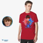 Personalized Superhero Custom T-Shirt – Turn Your Photo into a Superboy Tee Boy's T-shirts www.customywear.com 8