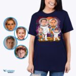 Custom Astronaut Family Shirt – Personalized Space-Themed Gift for New Parents All Family Tees www.customywear.com 12