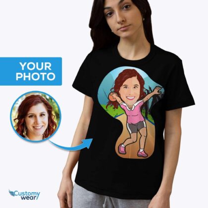 Custom Cheerleader Gifts – Personalized Cheerleader Girl Caricature Shirt T-shirts for Women www.customywear.com 11