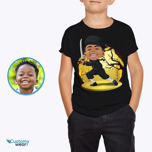 Transform Your Kid’s Photo into a Custom Boys Ninja T-Shirt – Ask Me About My Ninja Disguise Shirt All Boys Tees www.customywear.com 2