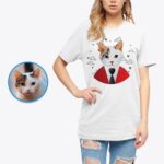 Custom Cat Shirt | Personalized Pet Portrait Tee for Cat Lovers Pet www.customywear.com 7