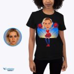 Custom Cheerleader Gifts – Personalized Cheerleader Girl Caricature Shirt T-shirts for Women www.customywear.com 9