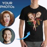 Custom Dance T-Shirt - Personalized Modern Salsa Couple Tee