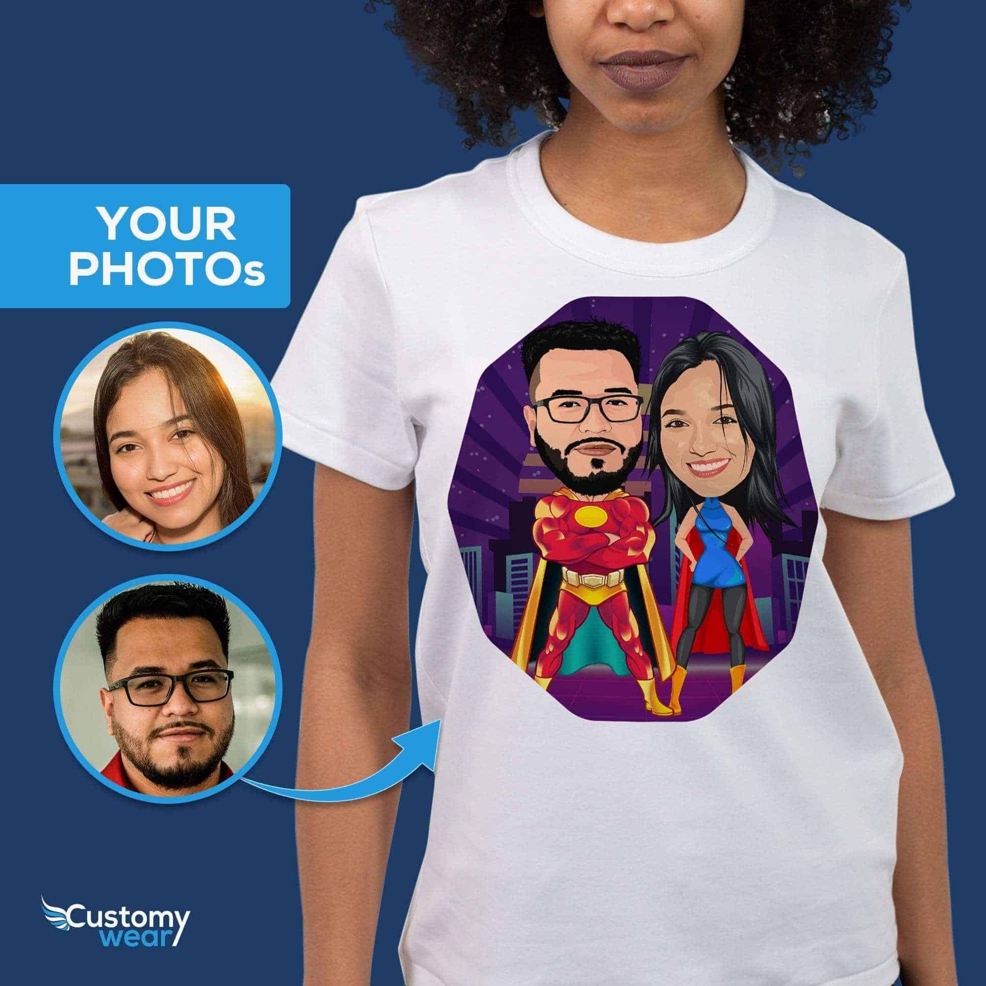 Custom superhero shirts on sale