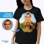 Personalized Caveman Portrait T-Shirt – Transform Your Photo into Custom Funny Tee Custom Gifts - Caveman www.customywear.com 7