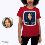 Personalized Pilot Portrait T-Shirt – Transform Your Photo into Custom Aviation Tee Customizable Women short sleeves www.customywear.com 8