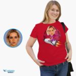 Personalized Spaceship Adventure T-Shirt – Transform Your Photo into Custom Rocket Tee Custom Gifts - Rocket ship www.customywear.com 9