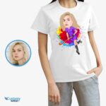 Personalized Hockey Player Caricature T-Shirt – Create Your Custom Hockey Tee T-shirts for Women www.customywear.com 7