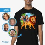 Personalized Lion Family Shirts: Transform Photos into Fun Family Adventure Tees Custom Gifts - Lion King www.customywear.com 11