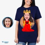 Personalized Queen Throne T-Shirt | Custom Royal Dress Tee T-shirts for Women www.customywear.com 7