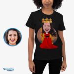 Personalized Queen Throne T-Shirt | Custom Royal Dress Tee T-shirts for Women www.customywear.com 8