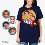 Create Your Own Rocket Family Adventure T-Shirt | Custom Photo Tee Custom Gifts - Rocket ship www.customywear.com 14