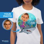 Stylishly Personalized Women’s Shark Tee – Embrace the Waves of Fashion Custom Gifts - Shark Rider www.customywear.com 7