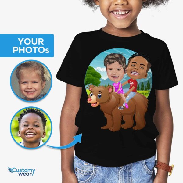 Custom Personalized Bear T-Shirt | Siblings Gift | Youth & Adult Sizes Customizable Siblings T-shirts www.customywear.com