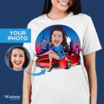 Personalized Supercar Tee | Custom Car Lover T-Shirt | Lamborghini Gifts for Her Customizable Women short sleeves www.customywear.com 7