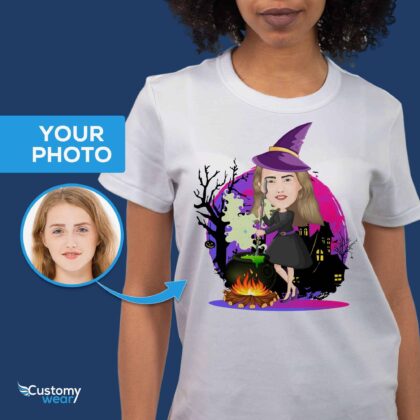 Personalized Witch T-Shirt for Women | Custom Halloween Gift Halloween www.customywear.com