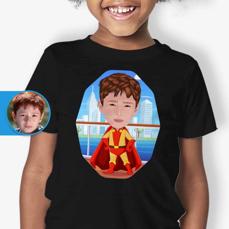 Superhero Kids Shirt – Custom Artwork Tee for Boys & Girls Birthday www.customywear.com 3