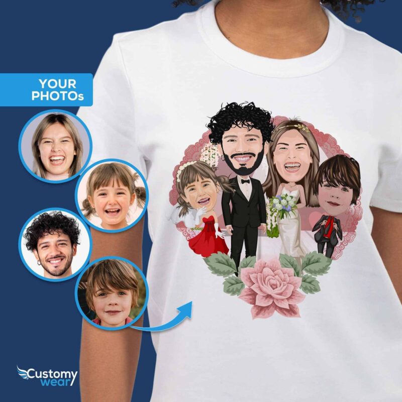 Personalized Family Wedding Shirts – Custom Wedding Gift All Family Tees www.customywear.com 10