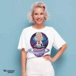 Custom Female DJ Space T-Shirt – Personalized Music Tee T-shirts for Women www.customywear.com 8