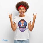 Custom Female DJ Space T-Shirt – Personalized Music Tee T-shirts for Women www.customywear.com 7